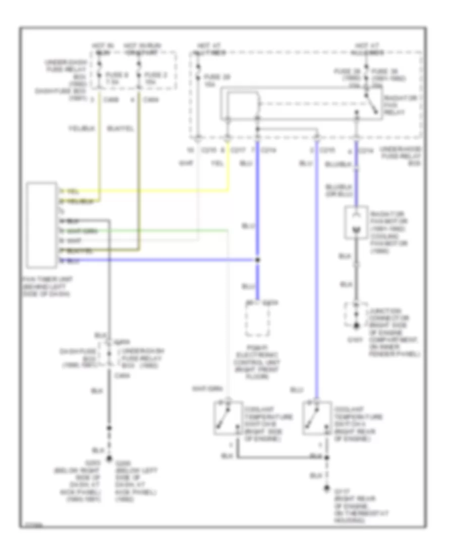 Cooling Fan Wiring Diagram without A C for Honda Accord DX 1992