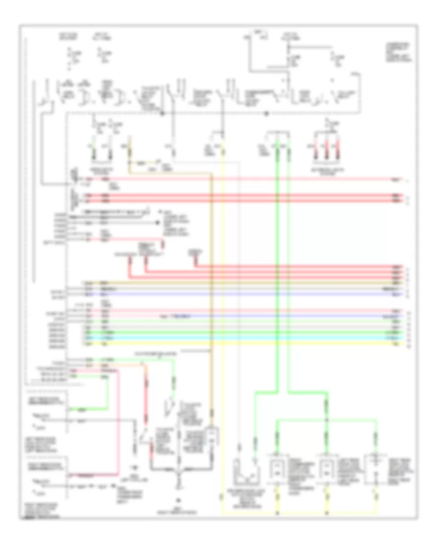 Forced Entry Wiring Diagram 1 of 3 for Honda Pilot LX 2009