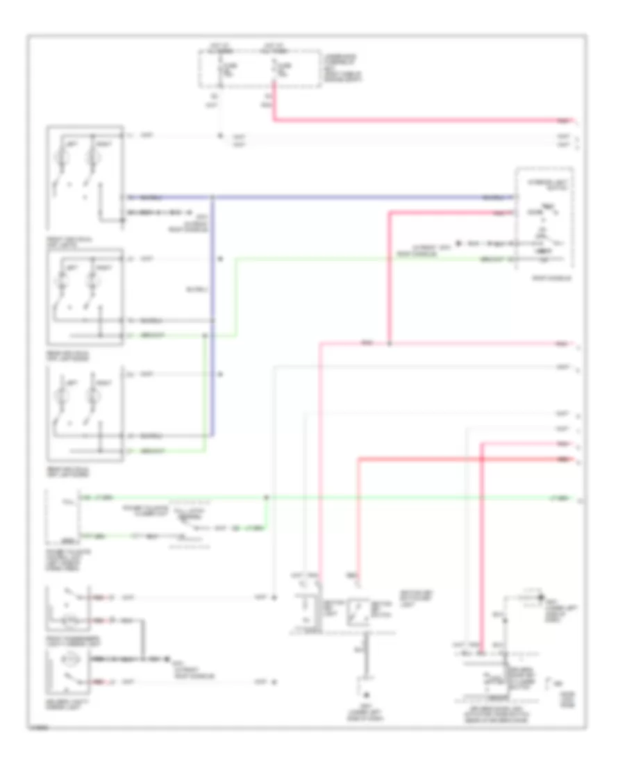 Courtesy Lamps Wiring Diagram 1 of 2 for Honda Pilot LX 2009