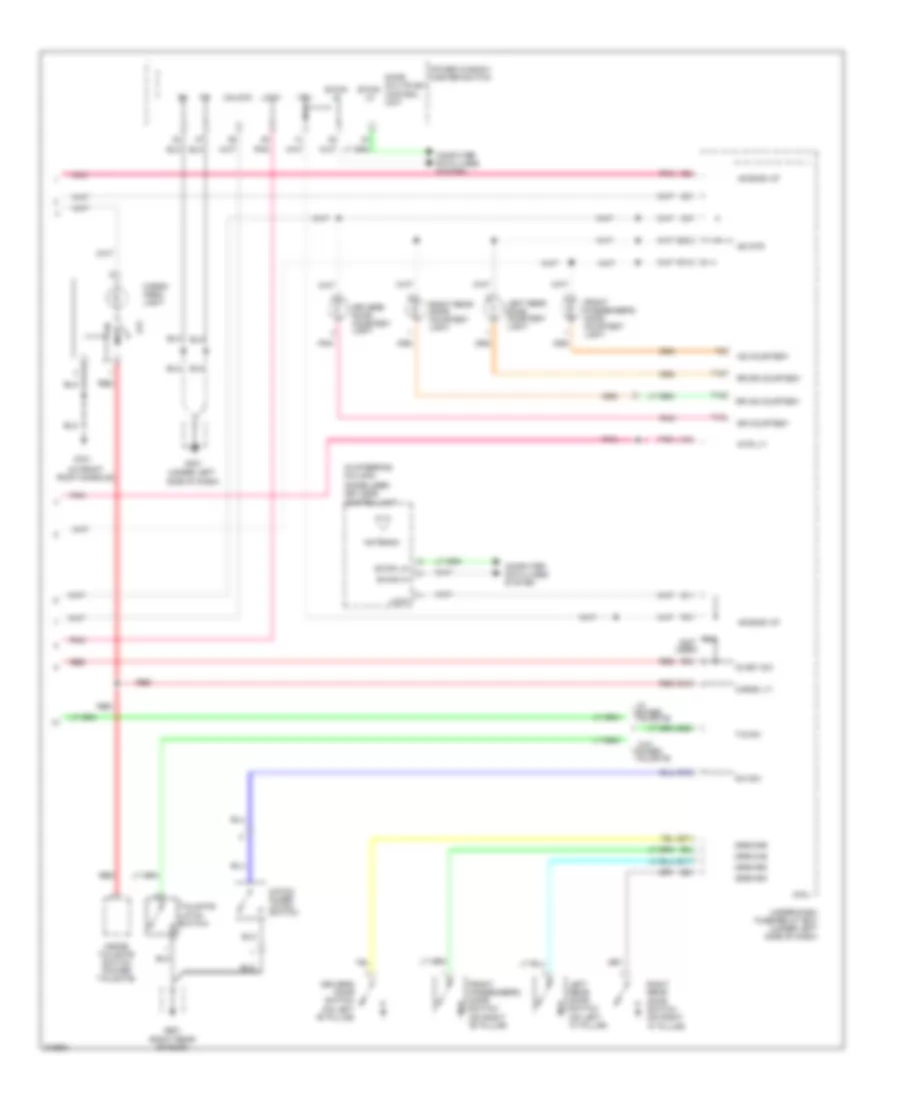 Courtesy Lamps Wiring Diagram 2 of 2 for Honda Pilot LX 2009
