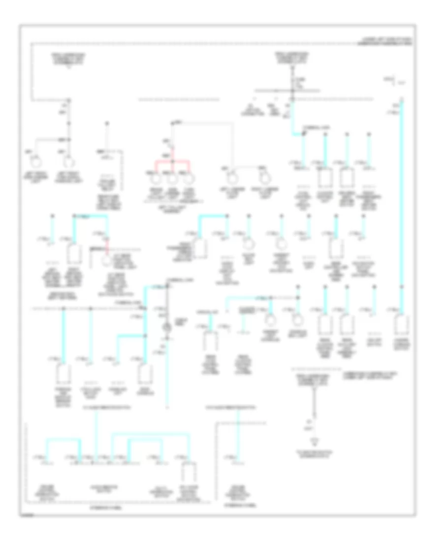 Power Distribution Wiring Diagram (5 of 8) for Honda Pilot LX 2009