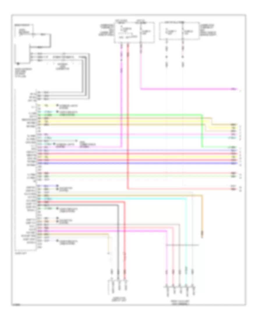 Premium Radio Wiring Diagram, without Navigation (1 of 4) for Honda Pilot LX 2009