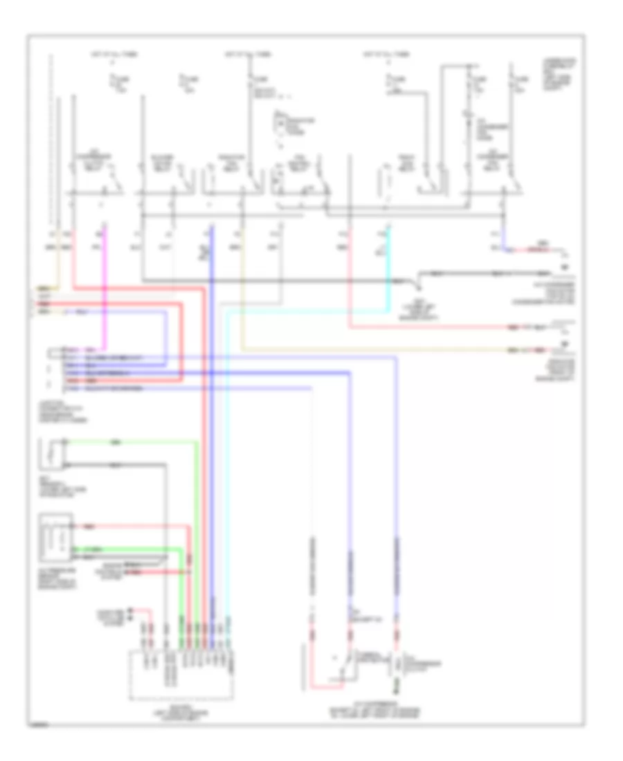 Manual A C Wiring Diagram Except Hybrid 2 of 2 for Honda Civic DX 2008