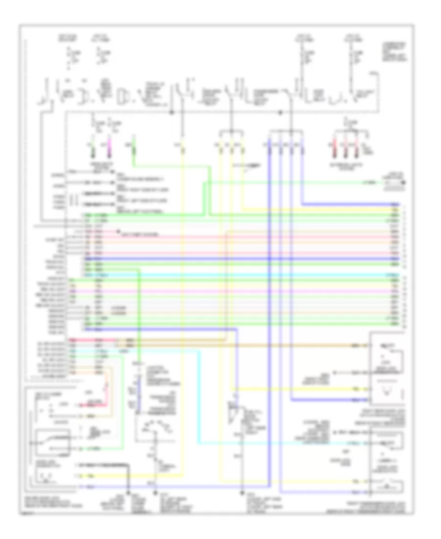 Forced Entry Wiring Diagram Except Hybrid 1 of 2 for Honda Civic DX 2008
