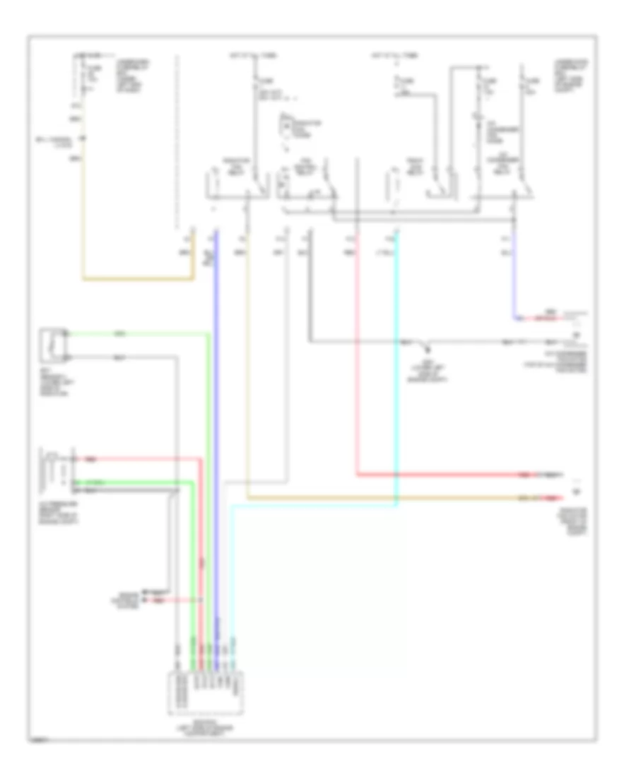 Cooling Fan Wiring Diagram Except Hybrid for Honda Civic DX 2008