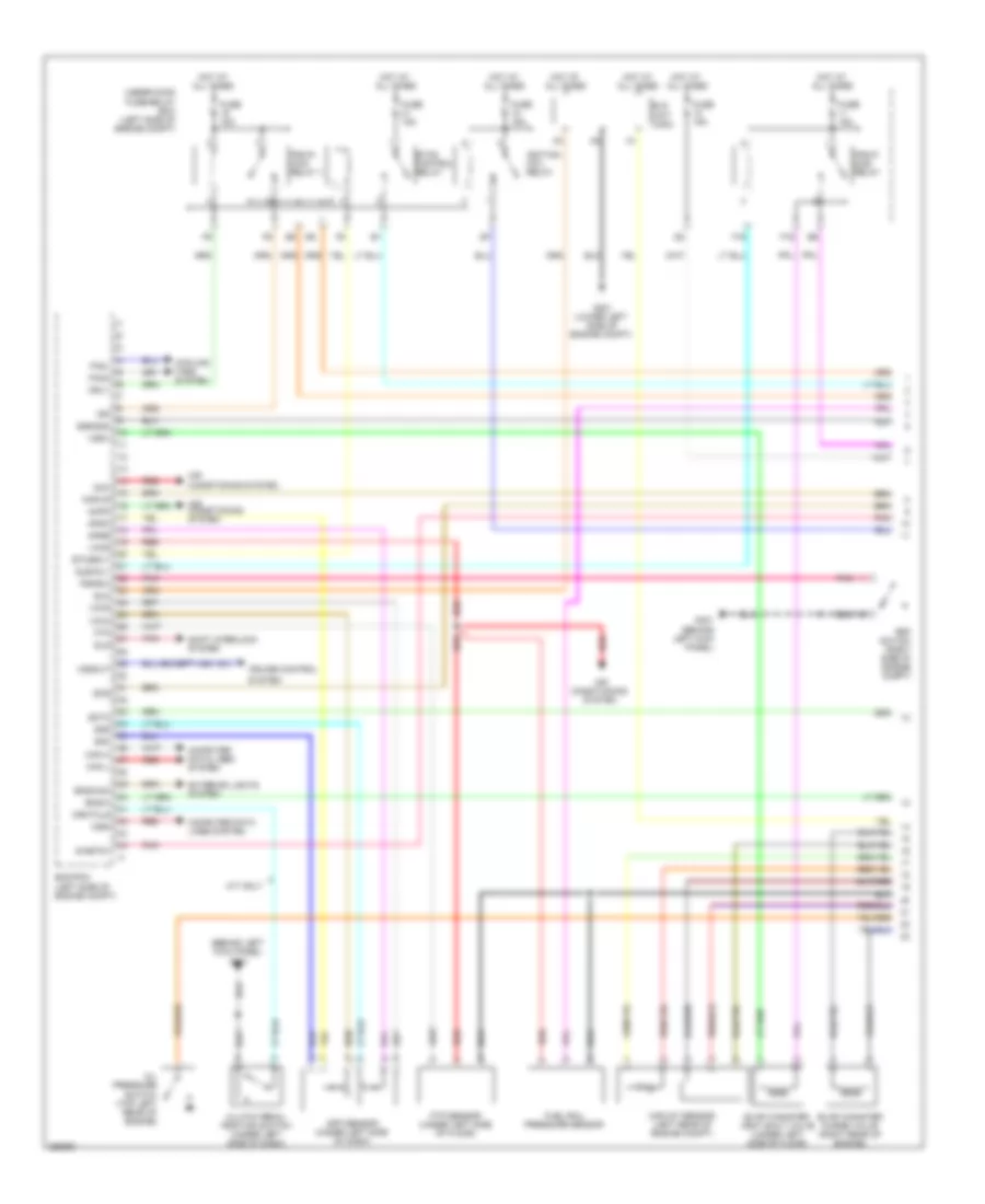 1.8L, Engine Performance Wiring Diagram, Except GX (1 of 5) for Honda Civic DX 2008
