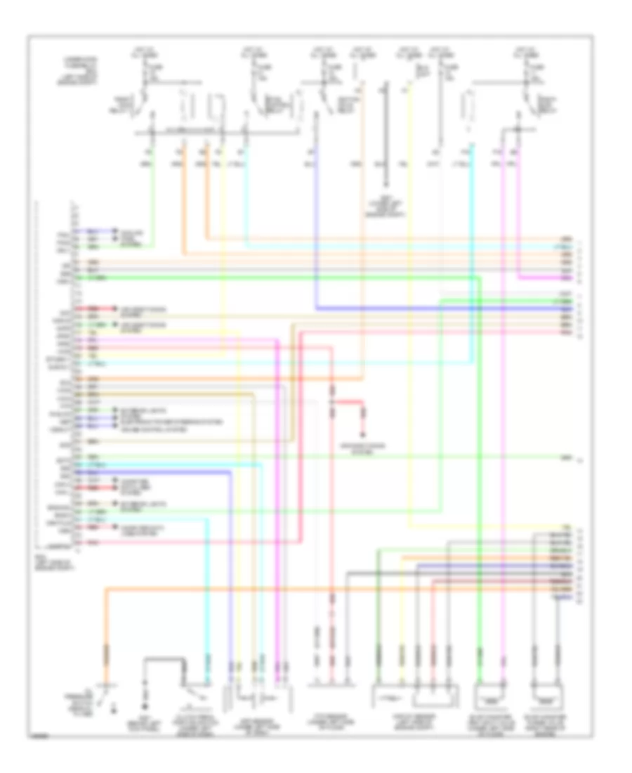 2.0L, Engine Performance Wiring Diagram, SI (1 of 3) for Honda Civic DX 2008