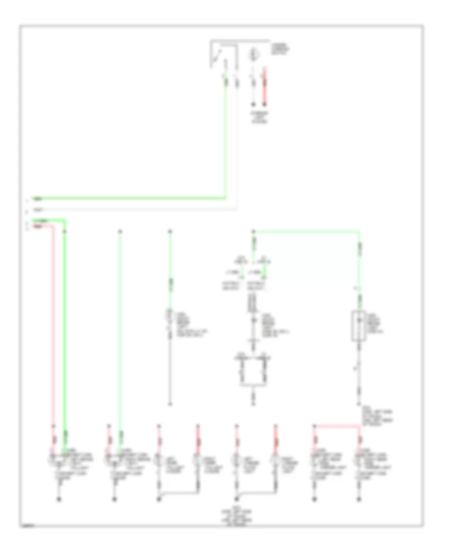 Exterior Lamps Wiring Diagram, Except Hybrid (2 of 2) for Honda Civic DX 2008