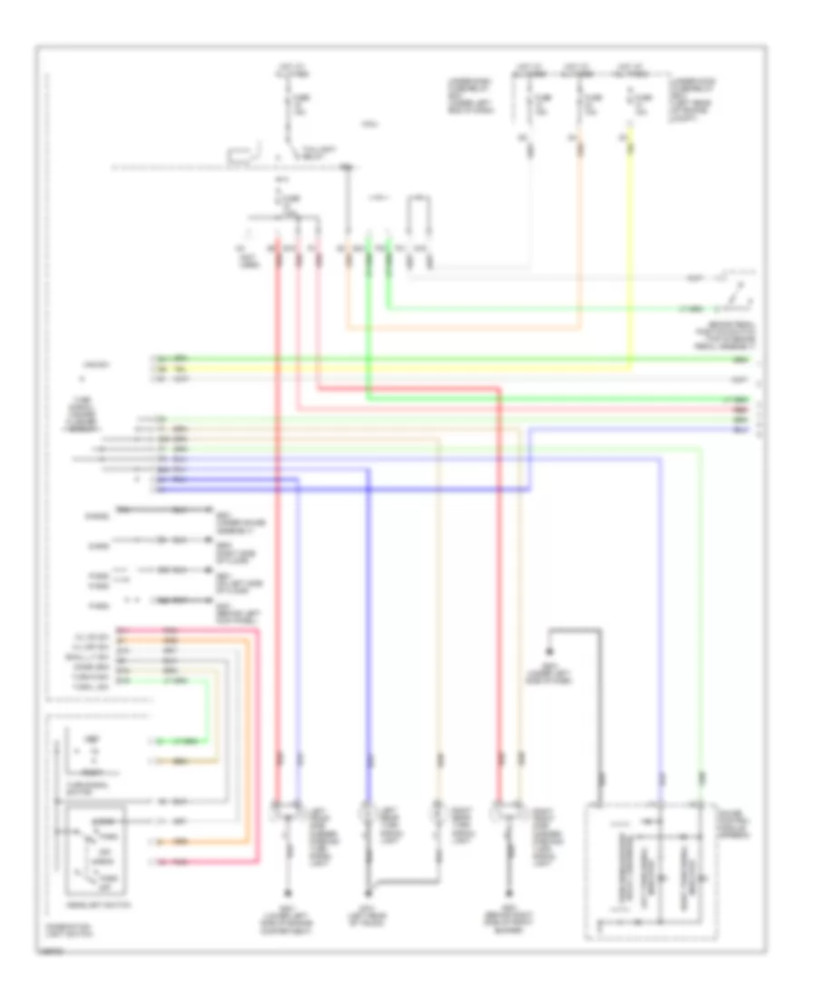 Exterior Lamps Wiring Diagram, Hybrid (1 of 2) for Honda Civic DX 2008