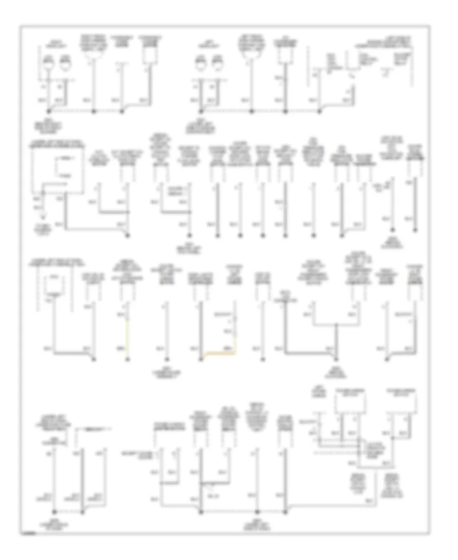 Ground Distribution Wiring Diagram, Except Hybrid (2 of 3) for Honda Civic DX 2008