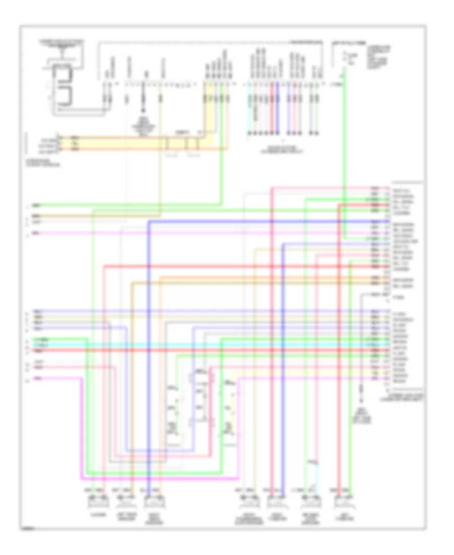 Navigation Wiring Diagram, 4 Door SI (3 of 3) for Honda Civic DX 2008