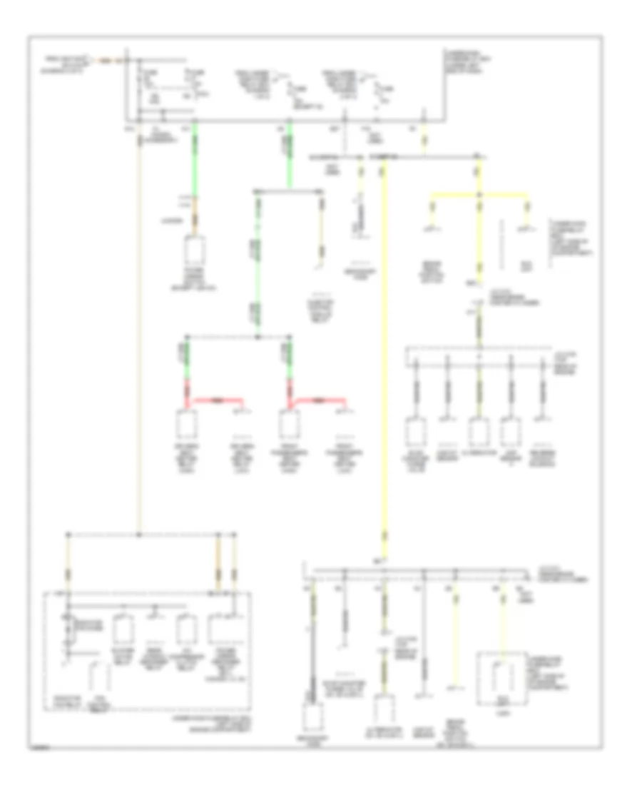 Power Distribution Wiring Diagram, Except Hybrid (3 of 3) for Honda Civic DX 2008
