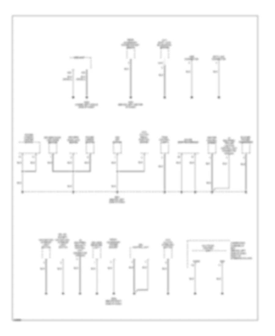 Ground Distribution Wiring Diagram (3 of 4) for Honda Element LX 2011