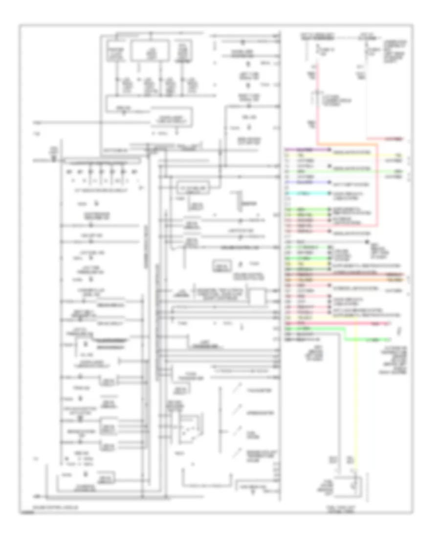 Instrument Cluster Wiring Diagram 1 of 2 for Honda Element LX 2011