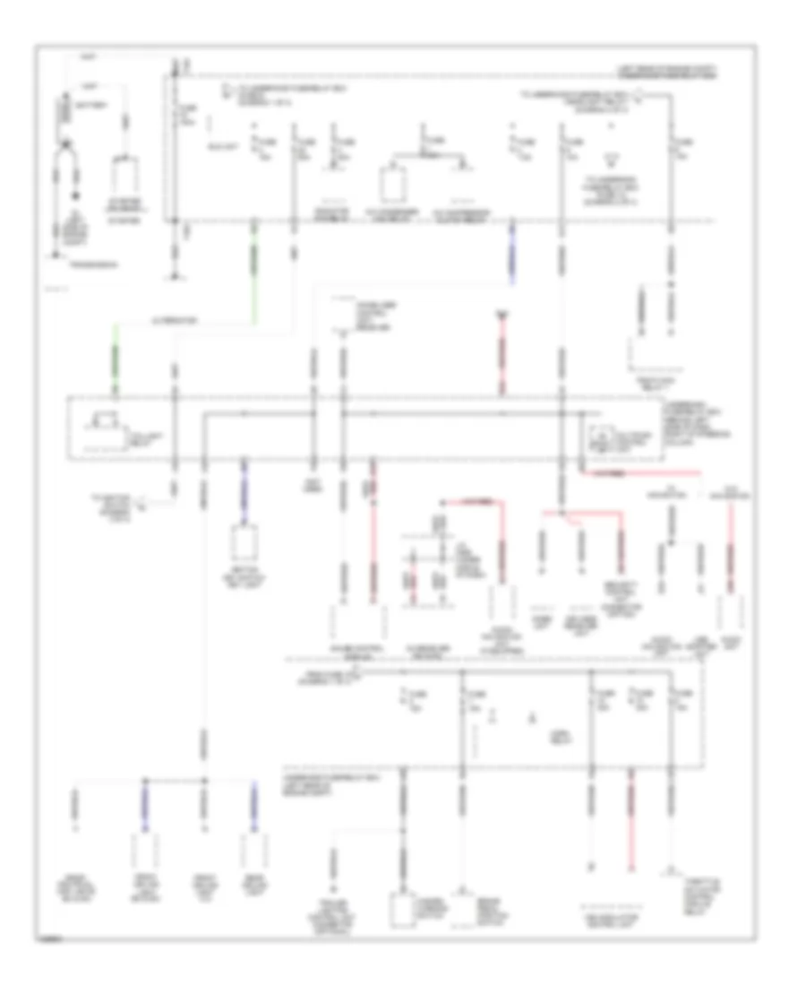 Power Distribution Wiring Diagram 1 of 4 for Honda Element LX 2011