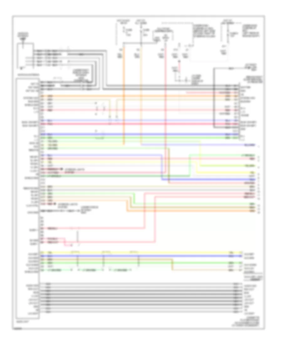 Radio Wiring Diagram EX SC 1 of 2 for Honda Element LX 2011