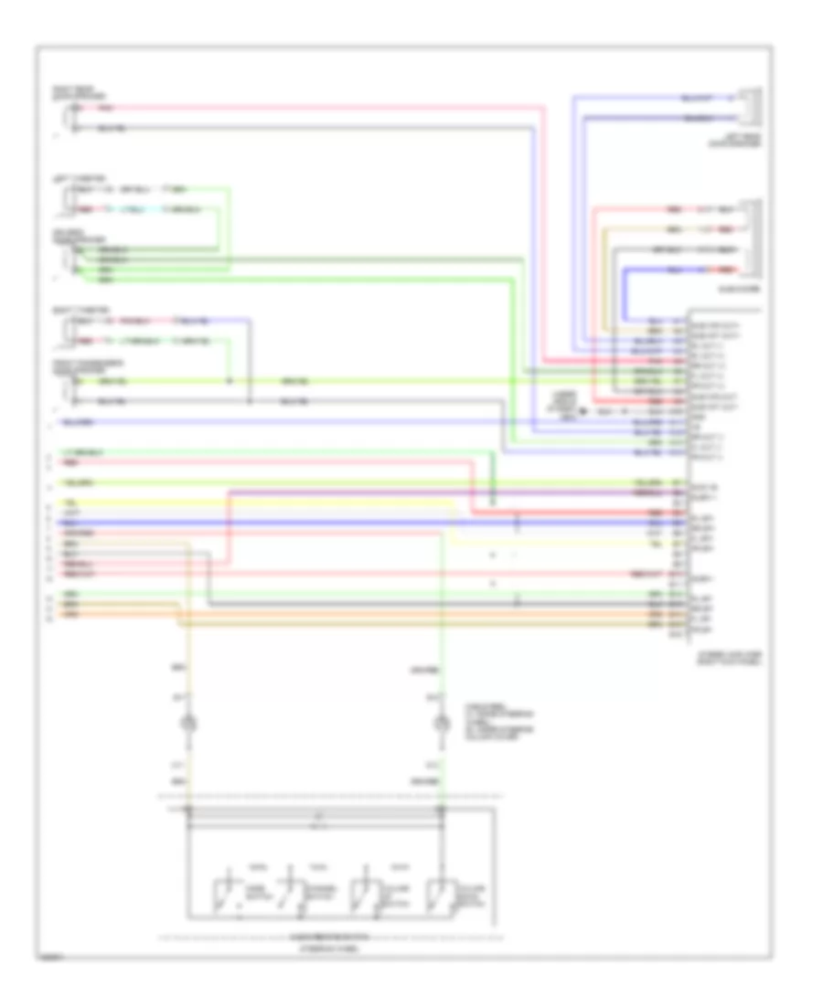 Radio Wiring Diagram, EX, SC (2 of 2) for Honda Element LX 2011
