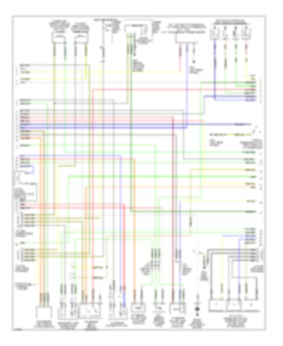2.4L, Engine Performance Wiring Diagram (2 of 3) for Honda Element LX 2006