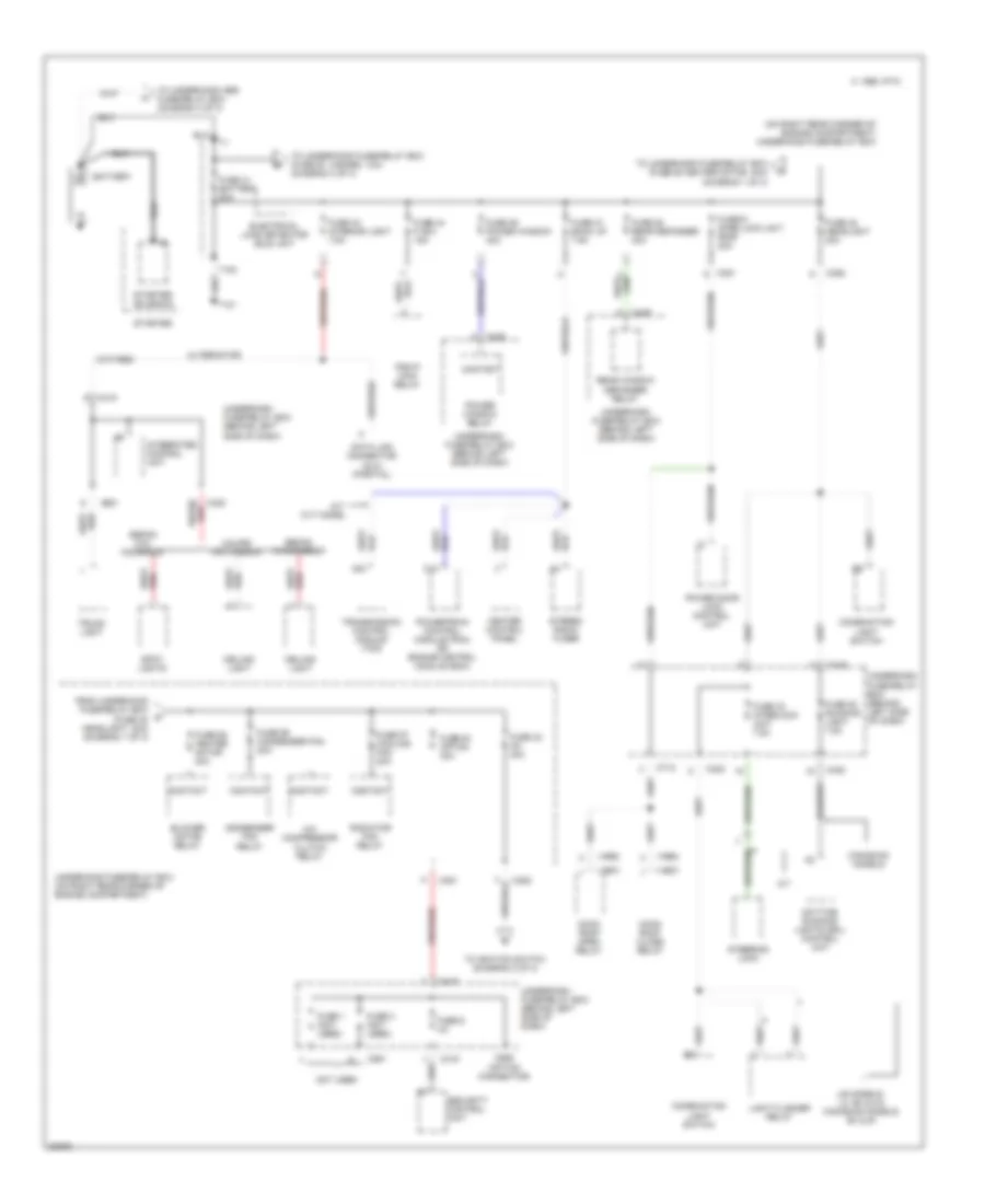 Power Distribution Wiring Diagram 1 of 3 for Honda Civic LX 1996