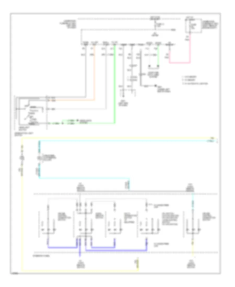 Instrument Illumination Wiring Diagram (1 of 3) for Honda Pilot EX-L 2014