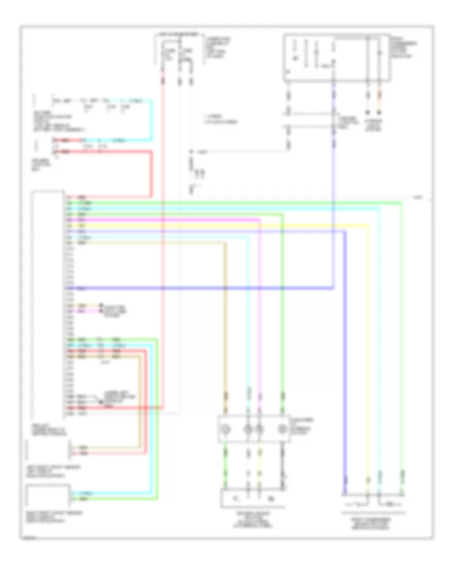 Supplemental Restraints Wiring Diagram, Hybrid (1 of 3) for Honda Accord Hybrid 2014