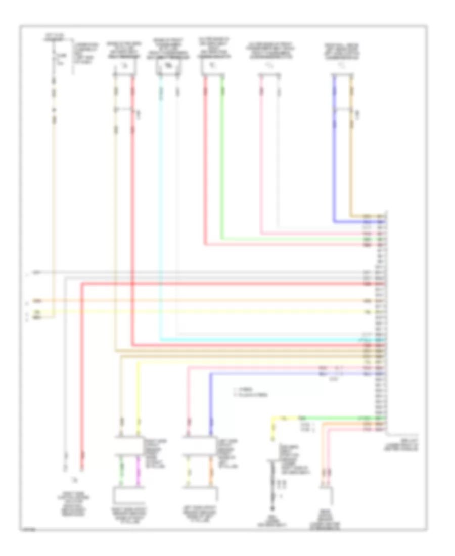 Supplemental Restraints Wiring Diagram, Hybrid (3 of 3) for Honda Accord Hybrid 2014