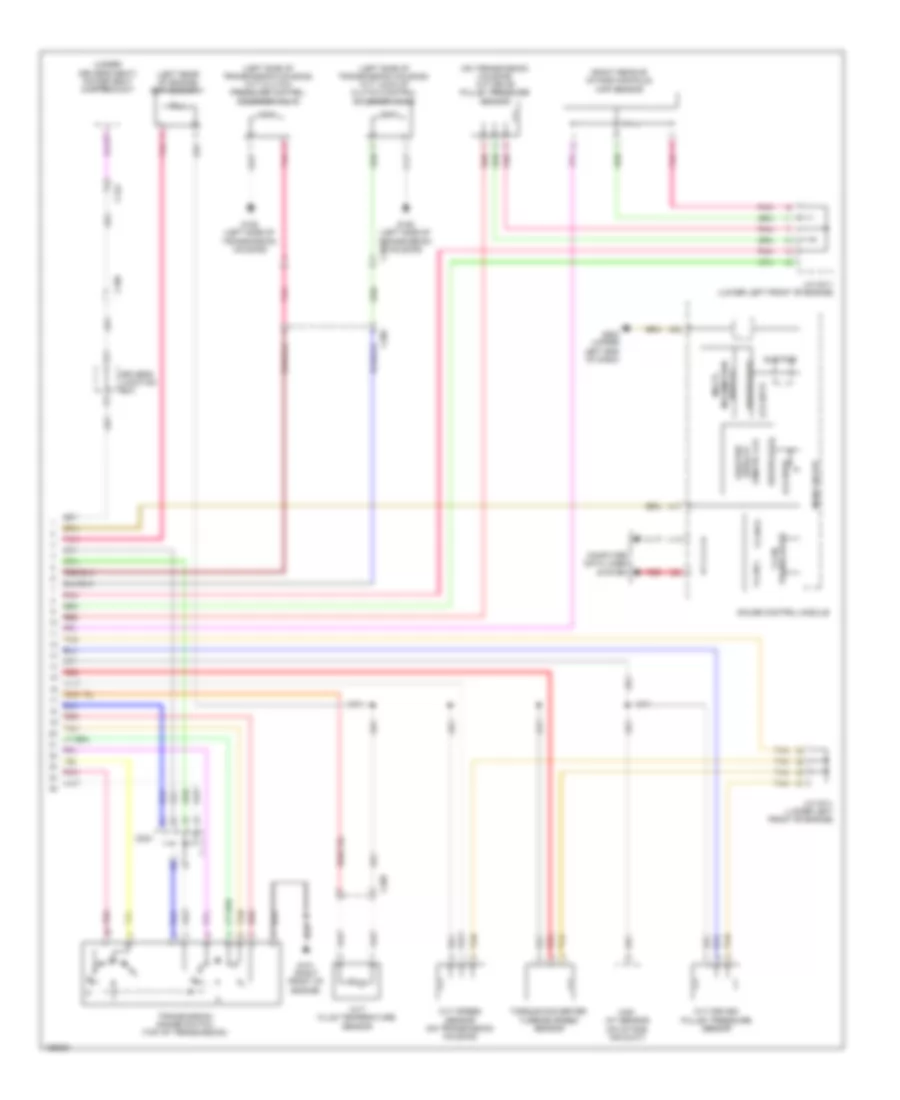 Transmission Wiring Diagram, CVT (2 of 2) for Honda Accord Hybrid 2014