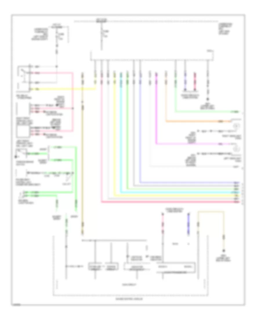 Headlamps Wiring Diagram, Except Hybrid (1 of 2) for Honda Accord Hybrid 2014
