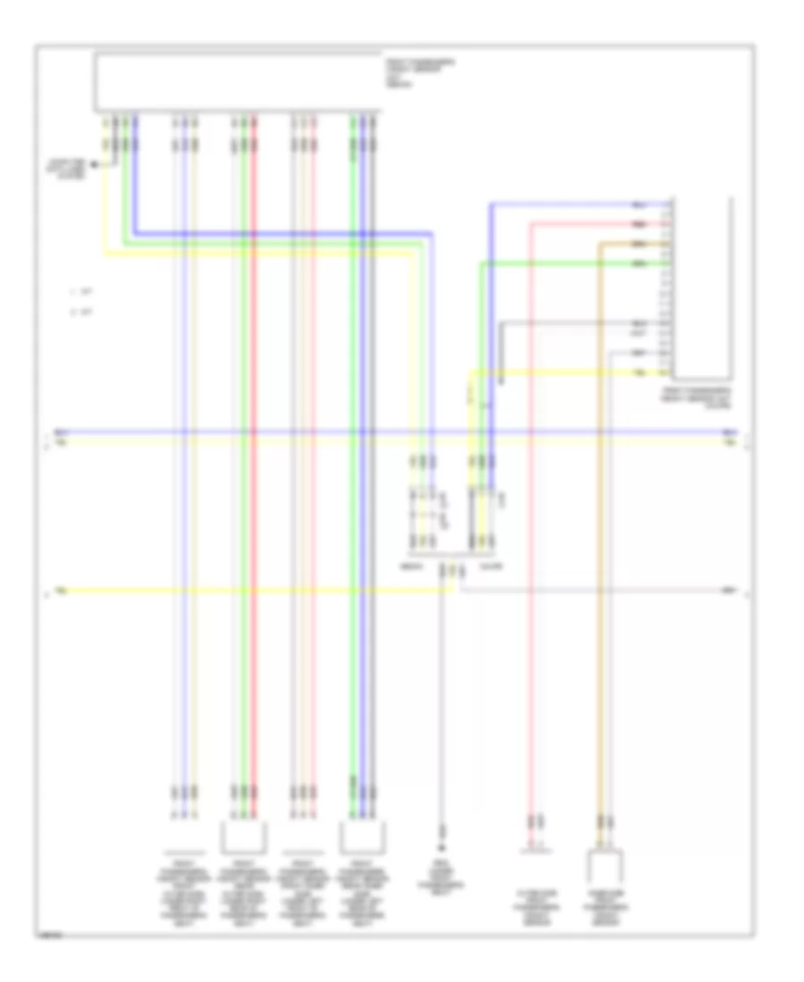 Supplemental Restraints Wiring Diagram, Except Hybrid (2 of 4) for Honda Civic EX 2013