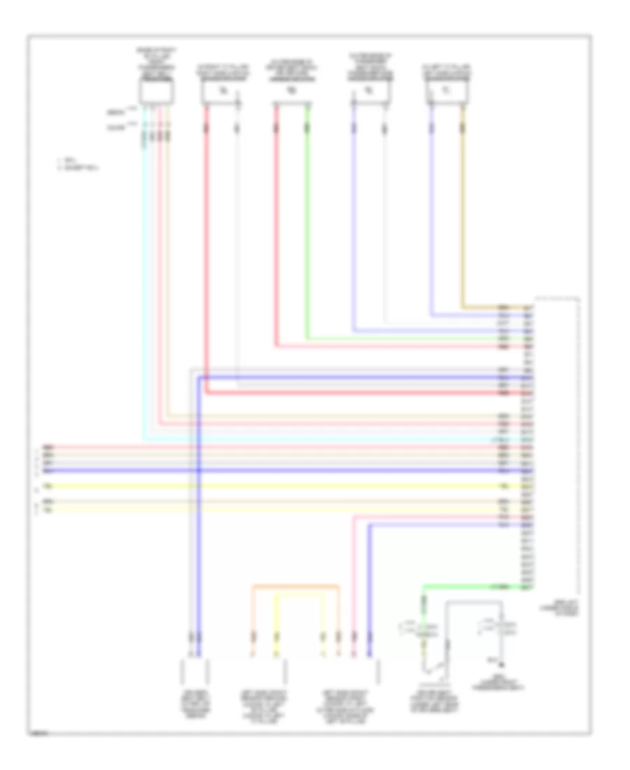 Supplemental Restraints Wiring Diagram, Except Hybrid (4 of 4) for Honda Civic EX 2013
