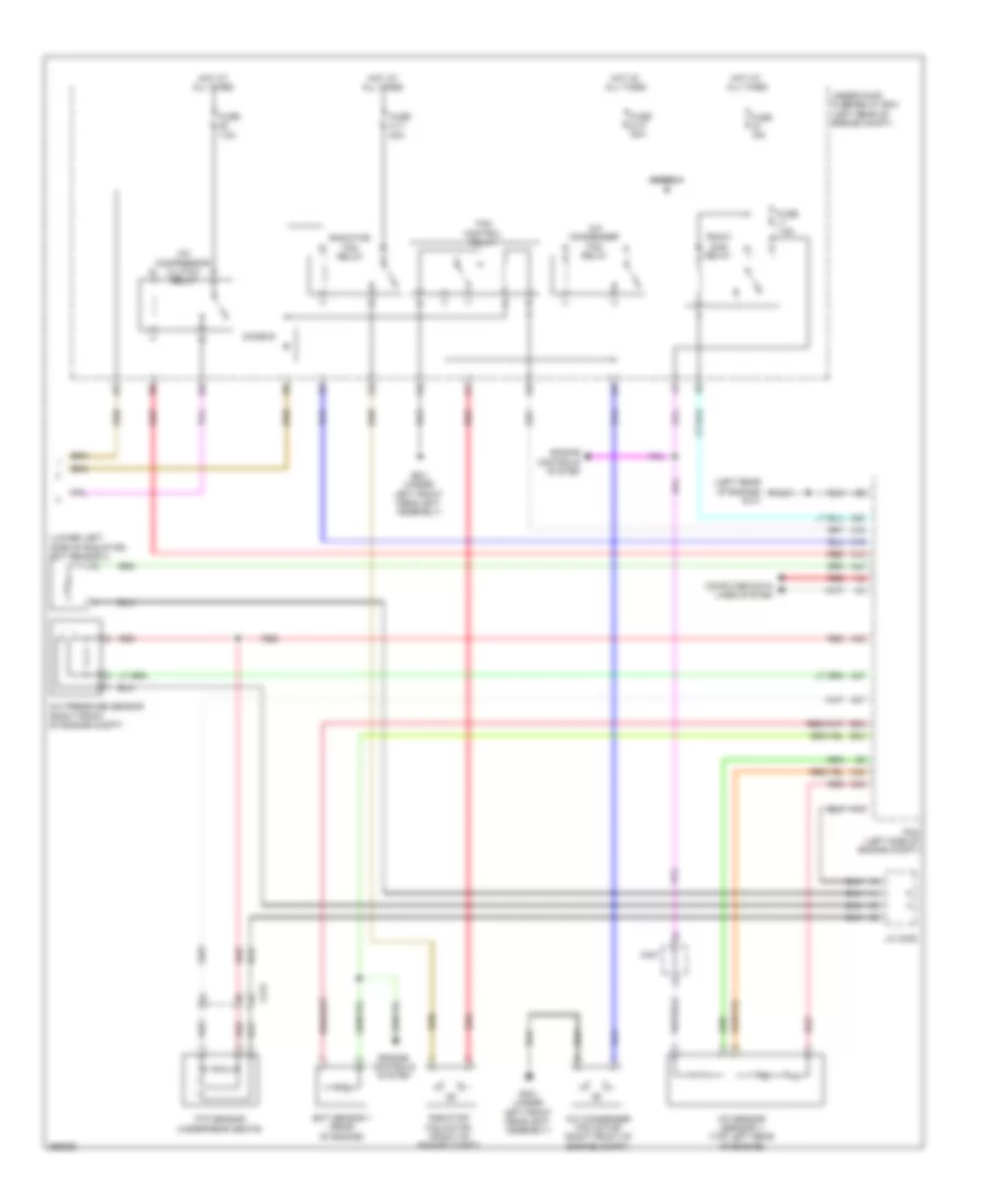 Automatic AC Wiring Diagram, Except Hybrid (3 of 3) for Honda Civic EX 2013