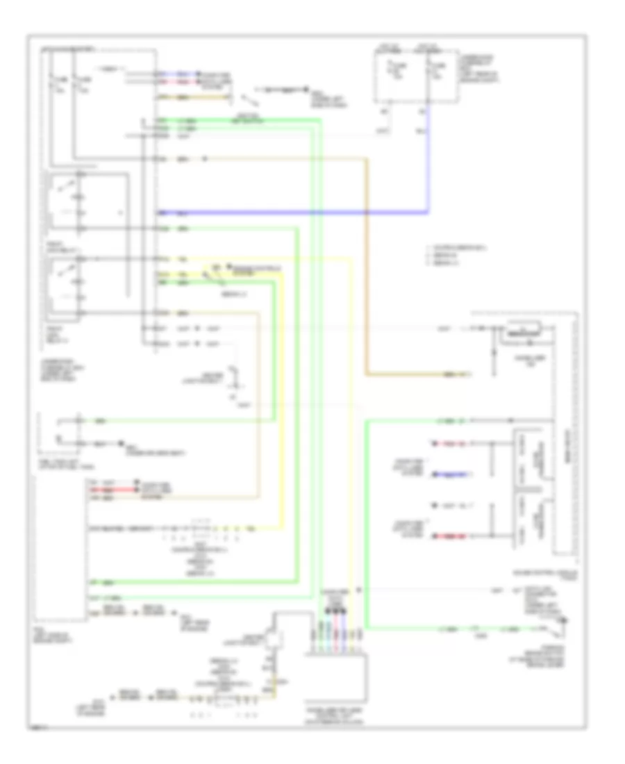 Immobilizer Wiring Diagram, Except Hybrid for Honda Civic EX 2013