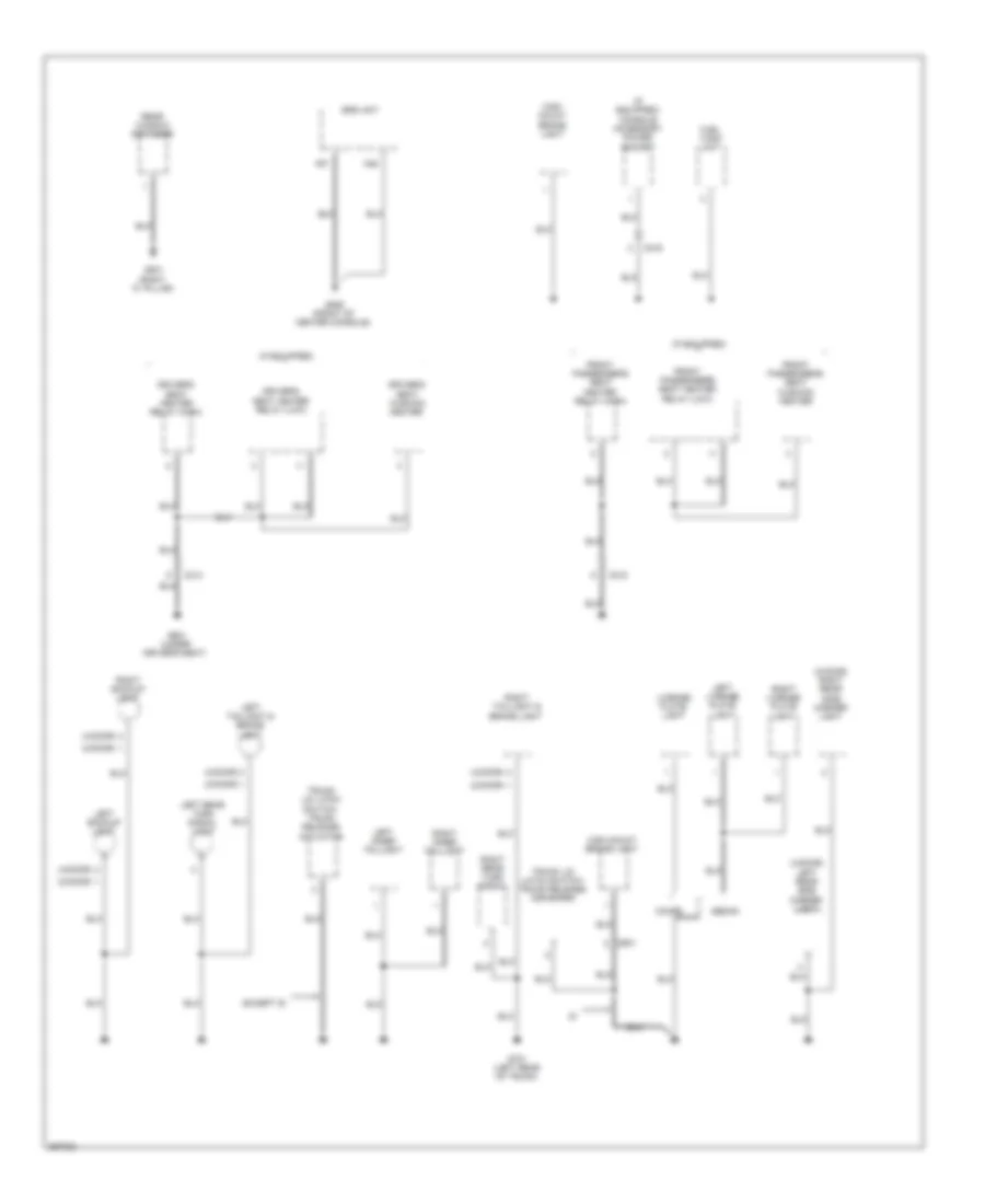 Ground Distribution Wiring Diagram, Except Hybrid (4 of 5) for Honda Civic EX 2013
