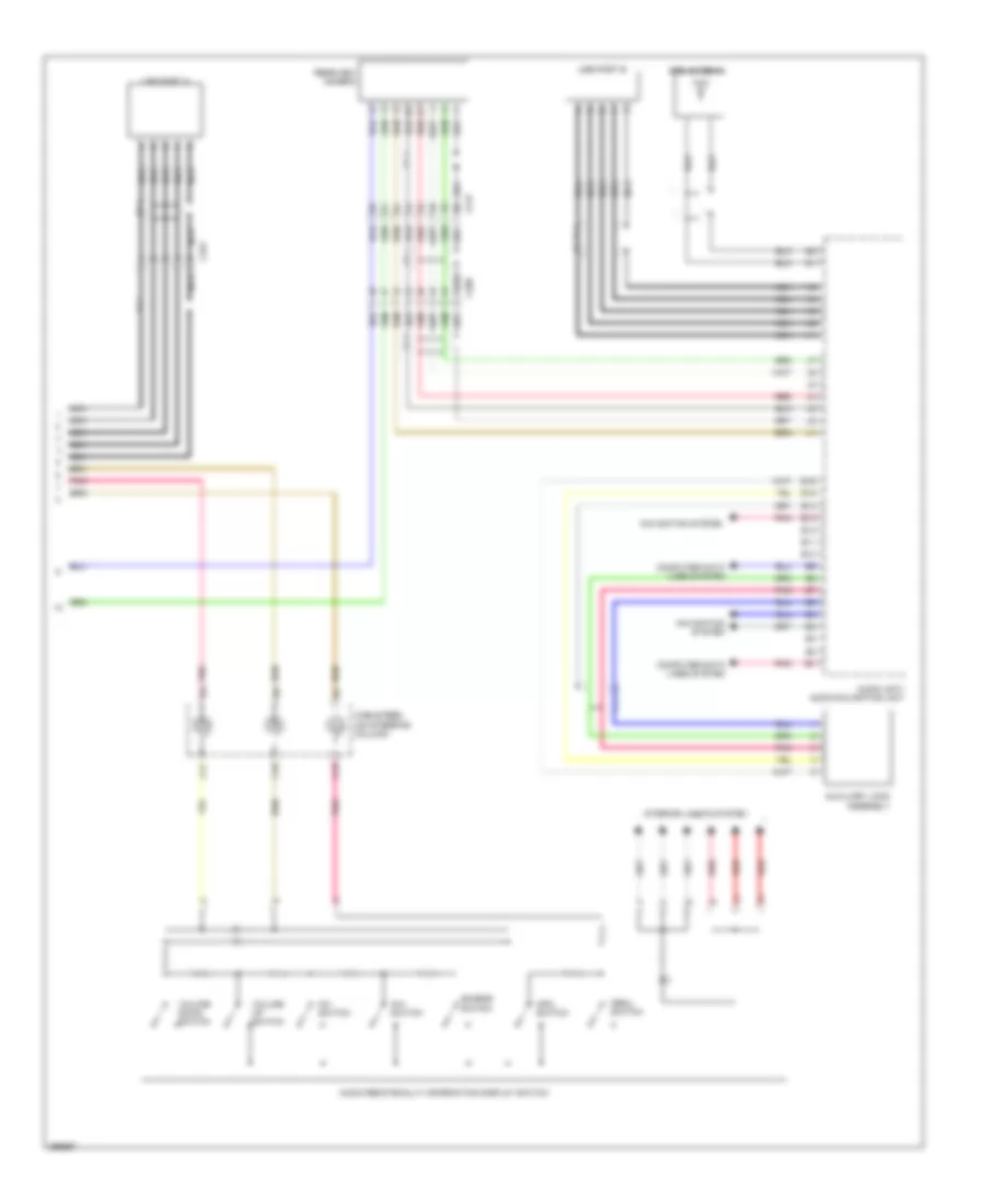 Navigation Wiring Diagram, Except Hybrid Base (4 of 4) for Honda Civic EX 2013