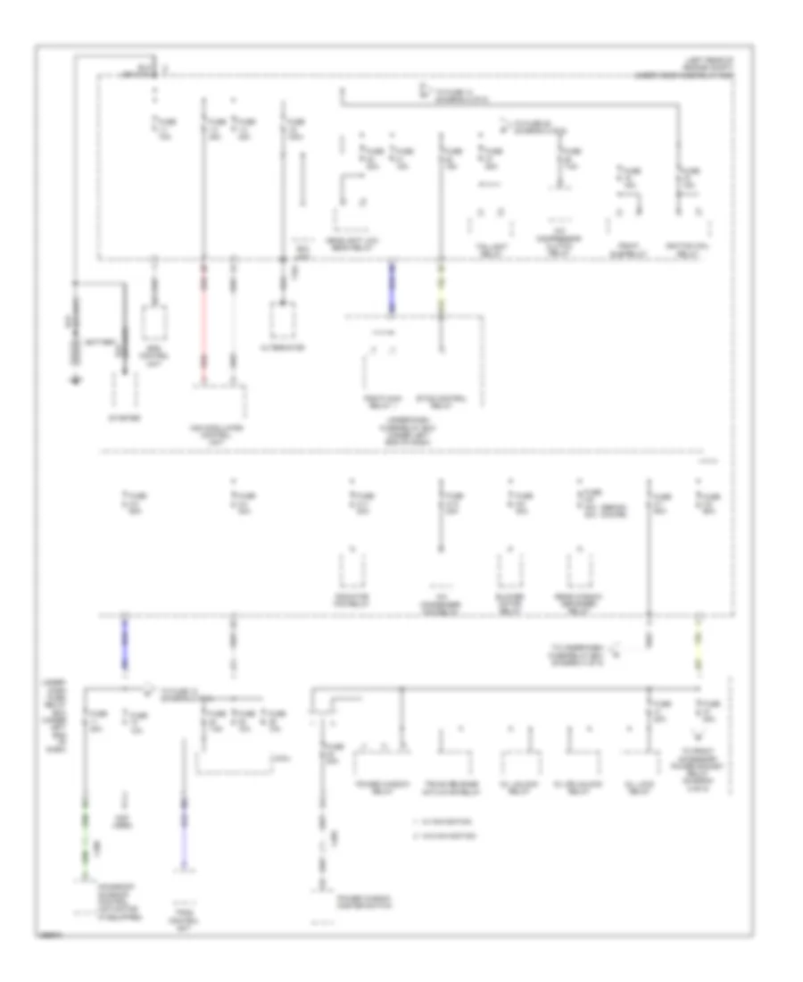 Power Distribution Wiring Diagram Except Hybrid 1 of 5 for Honda Civic EX 2013