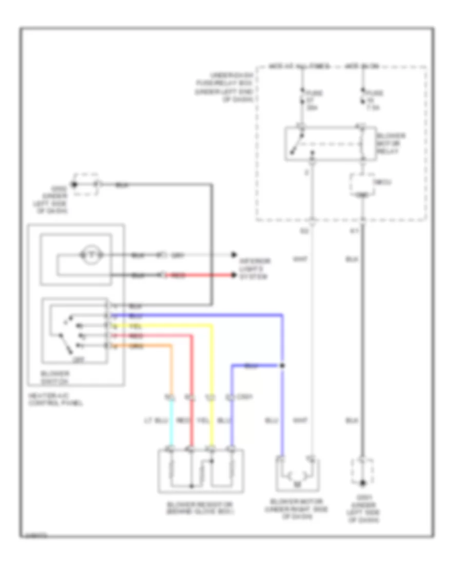 Heater Wiring Diagram for Honda Fit 2011
