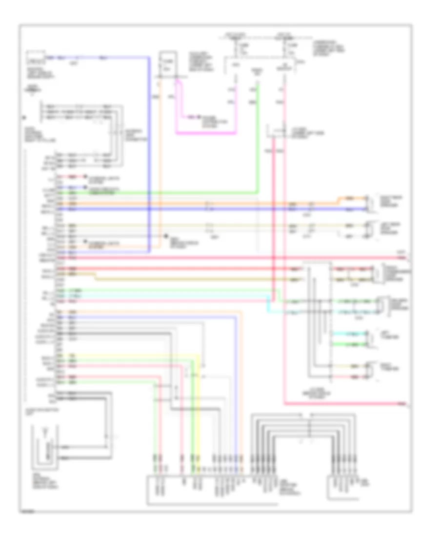Navigation Wiring Diagram 1 of 2 for Honda Fit 2011