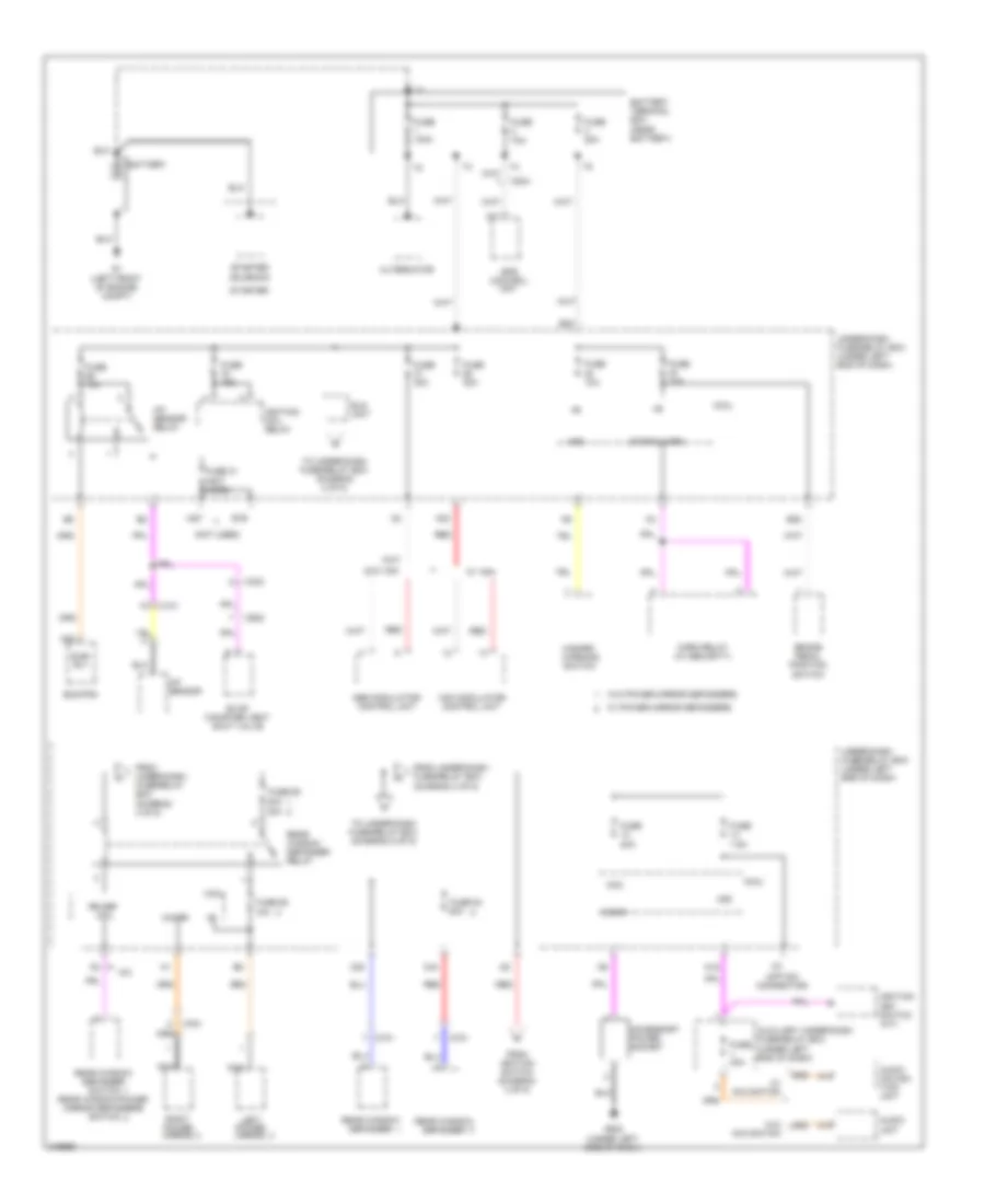 Power Distribution Wiring Diagram 1 of 5 for Honda Fit 2011