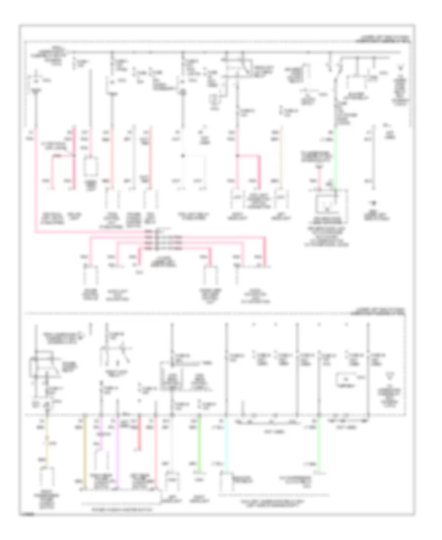 Power Distribution Wiring Diagram (2 of 5) for Honda Fit 2011