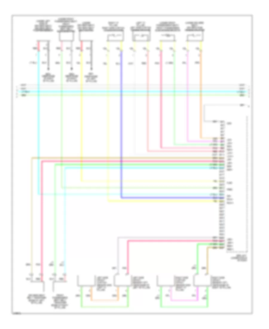 Supplemental Restraints Wiring Diagram 2 of 3 for Honda Fit 2011