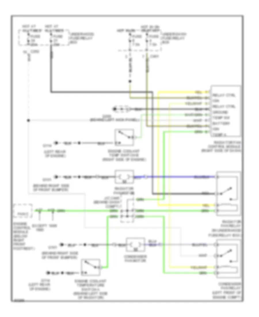 Cooling Fan Wiring Diagram for Honda Odyssey LX 1996