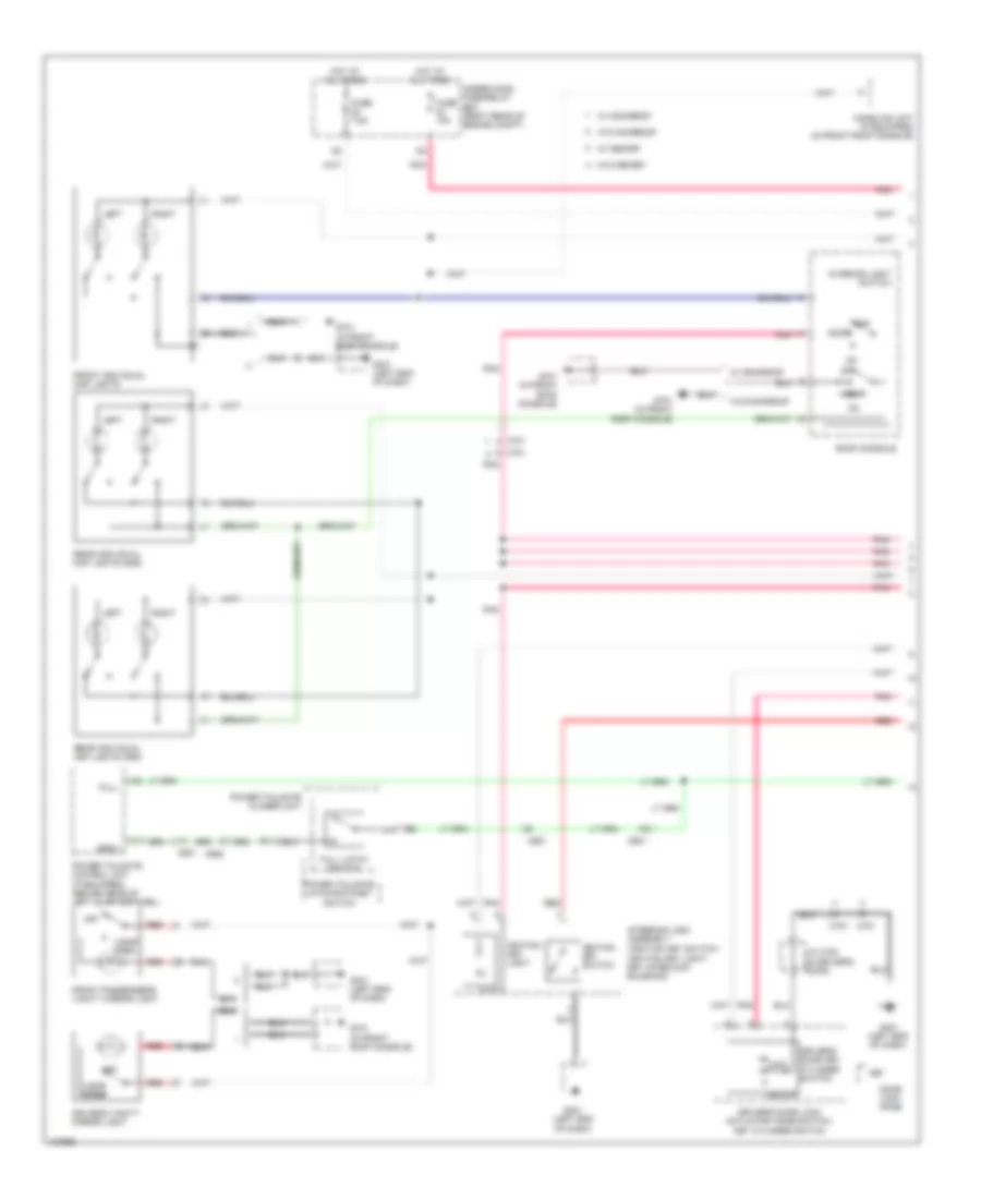 Courtesy Lamps Wiring Diagram 1 of 3 for Honda Pilot LX 2014