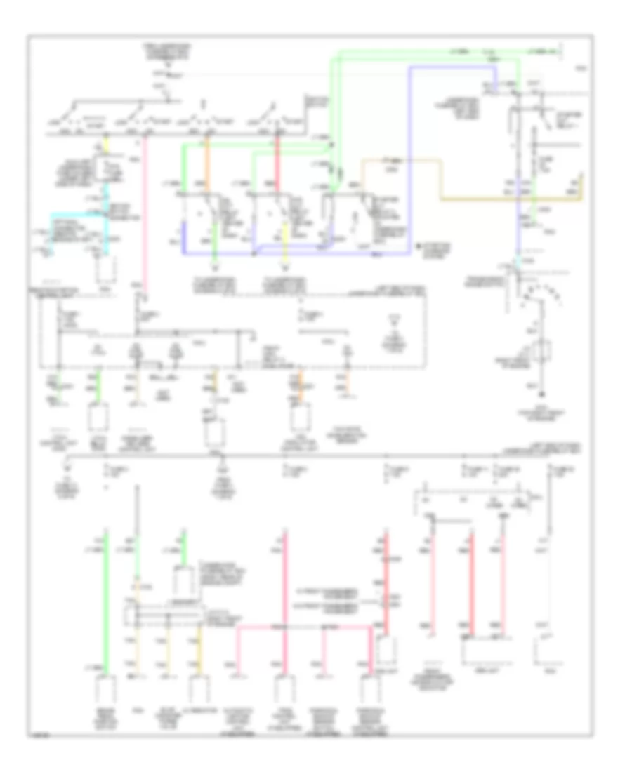 Power Distribution Wiring Diagram (7 of 9) for Honda Pilot LX 2014