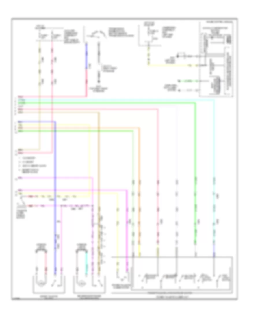 Power Tailgate Wiring Diagram (2 of 2) for Honda Pilot LX 2014