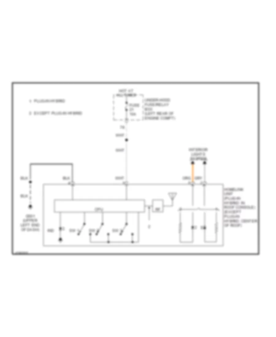 Home Link Remote Control Wiring Diagram Hybrid for Honda Accord Hybrid EX L 2014