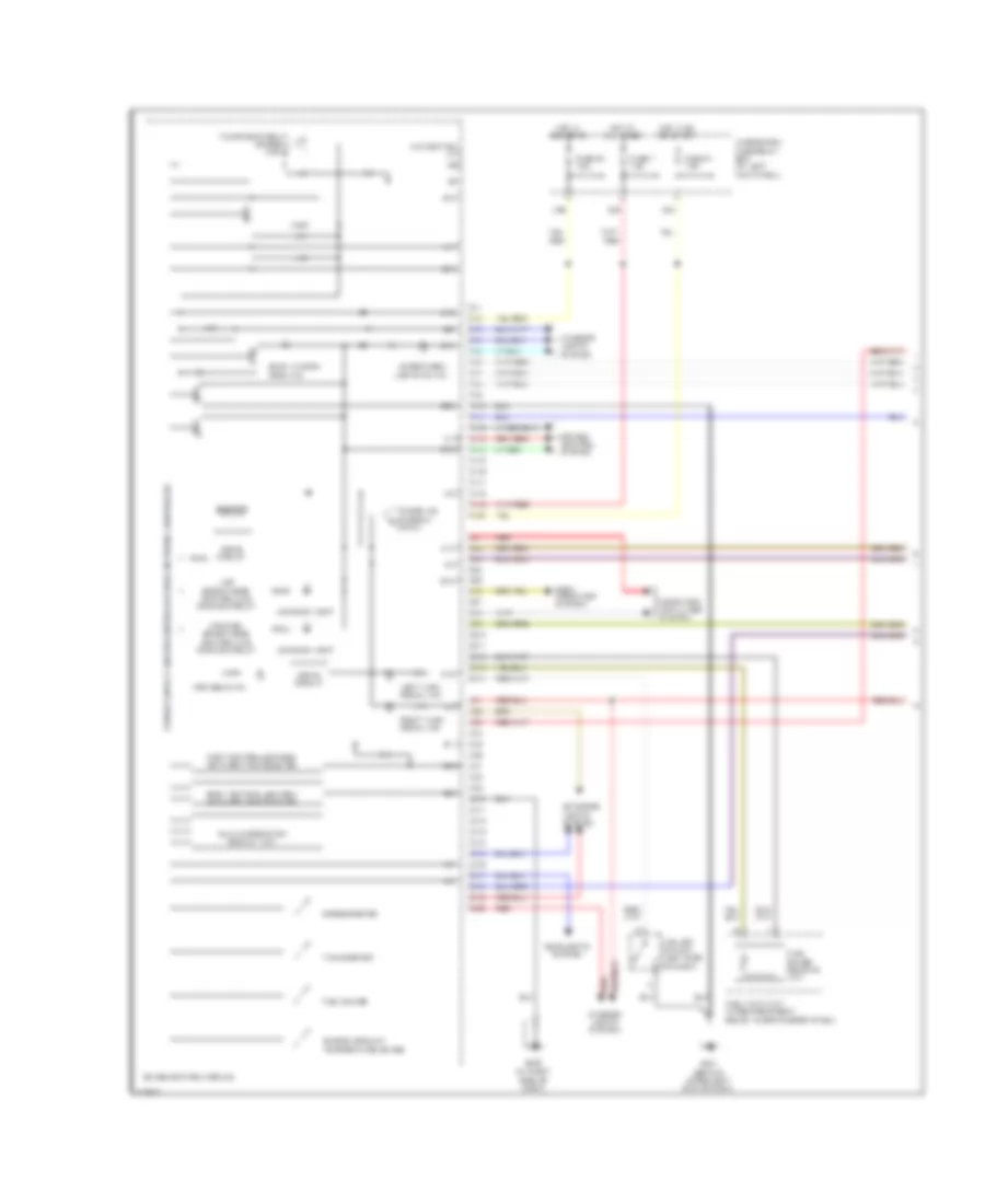 Instrument Cluster Wiring Diagram 1 of 2 for Honda Ridgeline RT 2009