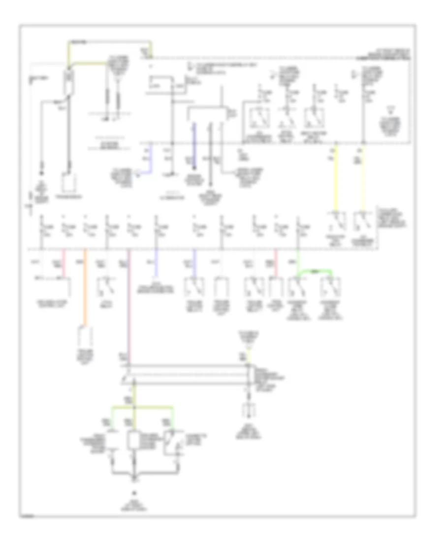 Power Distribution Wiring Diagram 1 of 5 for Honda Ridgeline RT 2009