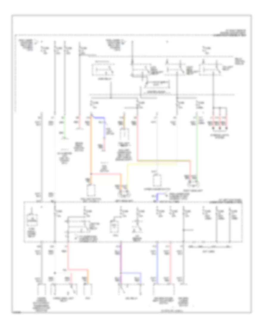 Power Distribution Wiring Diagram (2 of 5) for Honda Ridgeline RT 2009