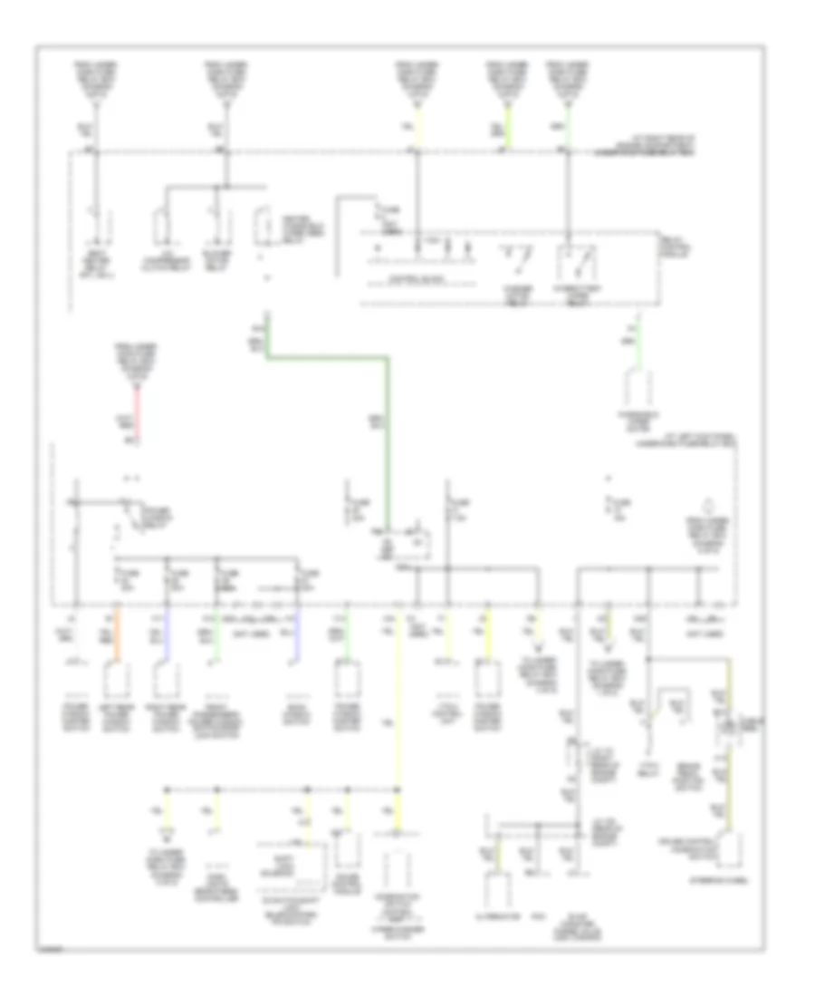 Power Distribution Wiring Diagram 4 of 5 for Honda Ridgeline RT 2009