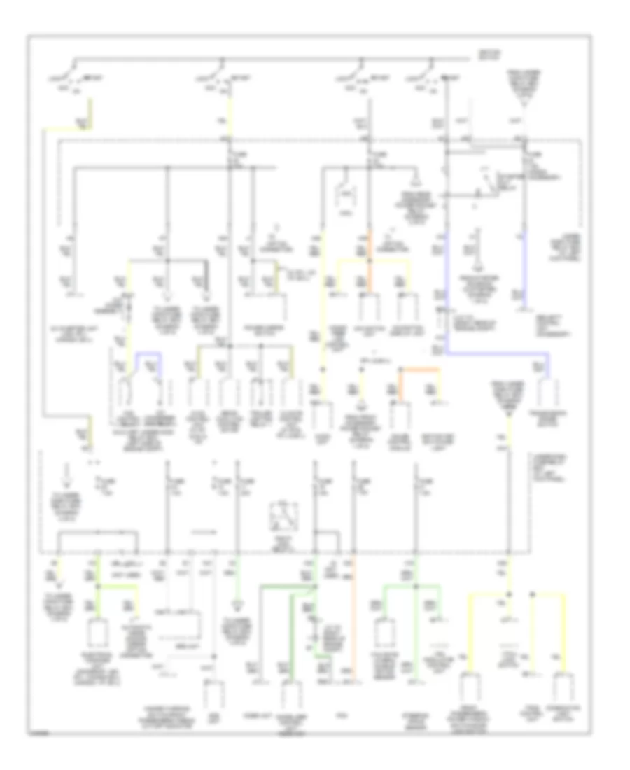 Power Distribution Wiring Diagram 5 of 5 for Honda Ridgeline RT 2009